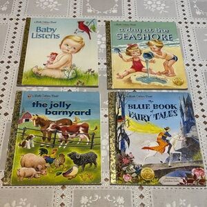 Set of Vintage Children's Books A Little Golden Book Classic Tales Stories